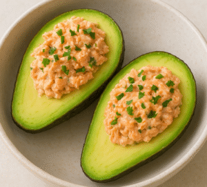 Creamy Salmon-Stuffed Avocados