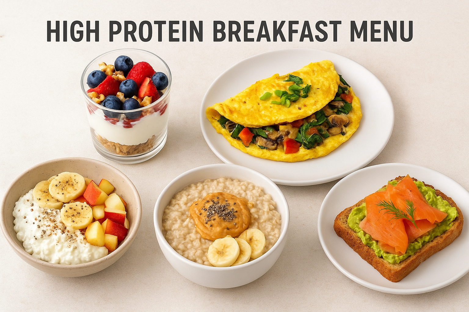 High Protein Breakfast Menu: 5 Easy Recipes for Energy and Health