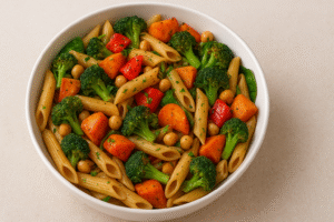 Lentil Pasta with Roasted Veggies