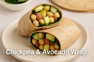 2. Chickpea & Avocado Wrap