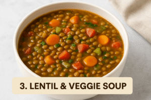 3. Lentil & Veggie Soup