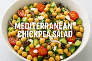 4. Mediterranean Chickpea Salad