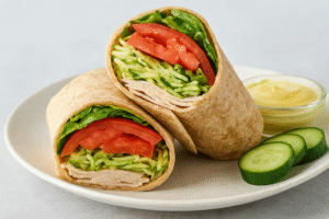 Lunchtime Turkey–Zucchini Wrap