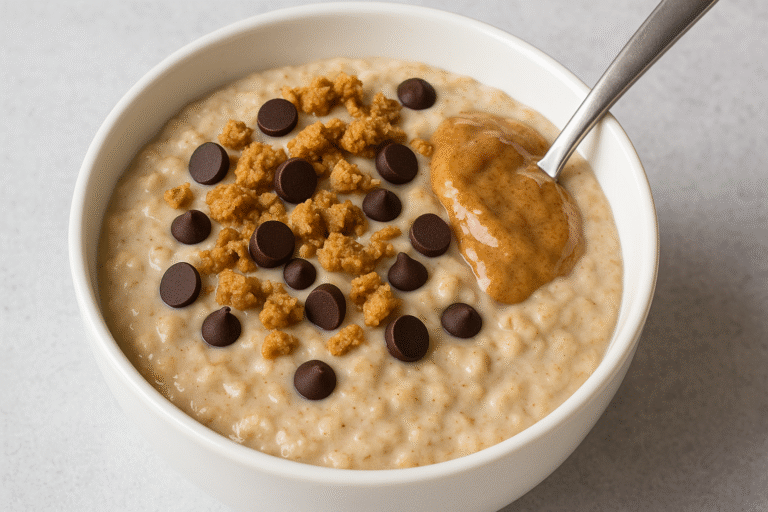 2) Oat Bran “Cookie Dough” Porridge​