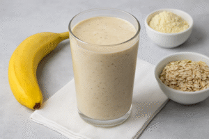 1. Whey Protein Shake with Banana & Oats​