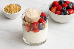Greek Yogurt Parfait with Whey Protein