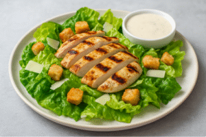 3. Grilled Chicken Caesar Salad with Greek Yogurt Dressing
