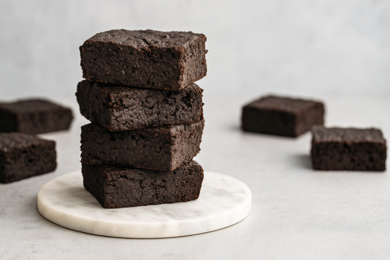 3) Vegan Black Bean Protein Brownies (Shockingly Good)​