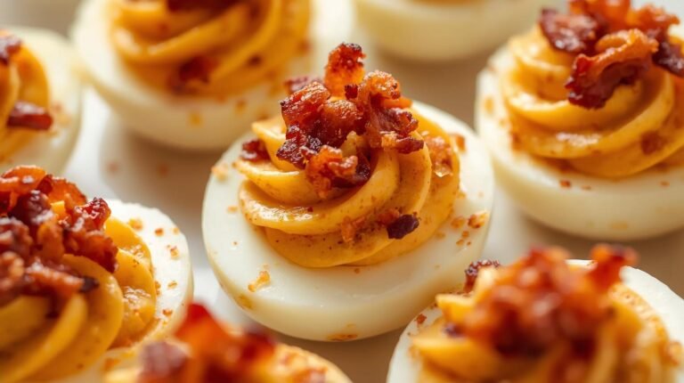 2) Smoky Sriracha & Bacon Deviled Eggs (crowd-pleaser)​