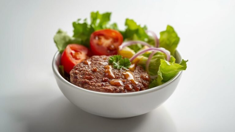 2. Fast-Food Burger → Lean Homemade Burger Bowl​