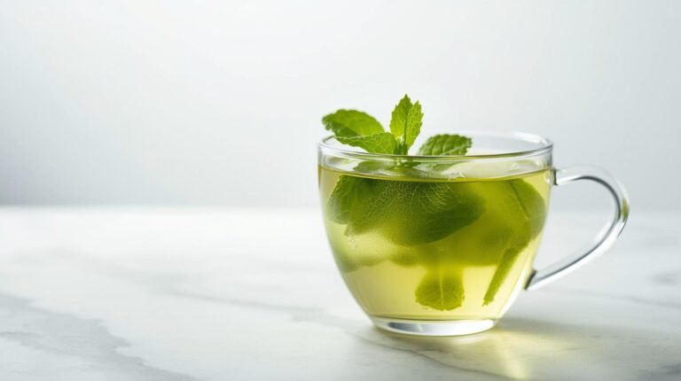 2. Green Tea with Mint (Low-Calorie “Fat Loss Support” Drink)​