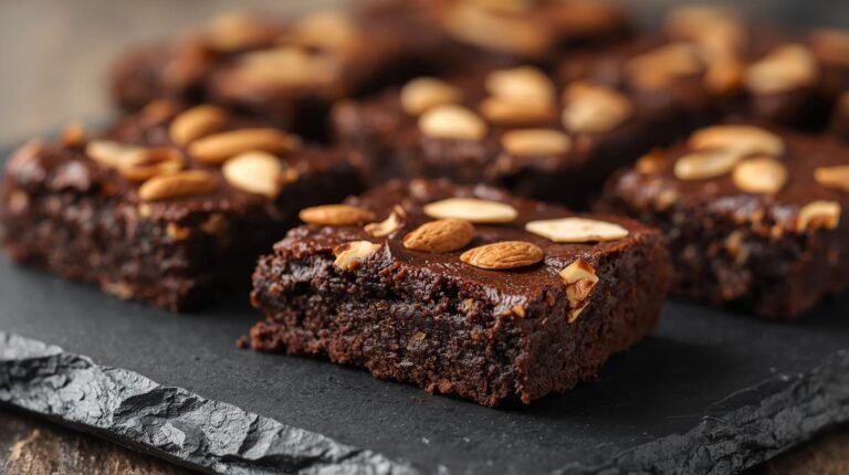 3) Chocolate Almond Brownie Bars​