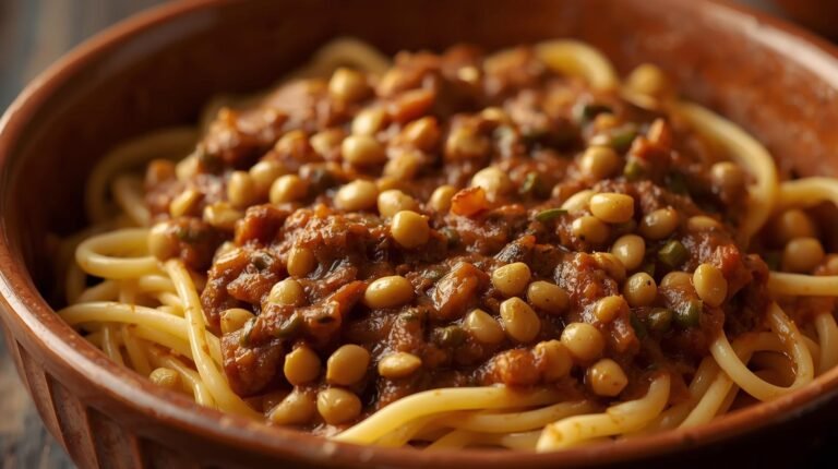 3) Lentil-Walnut Bolognese (family-size)​