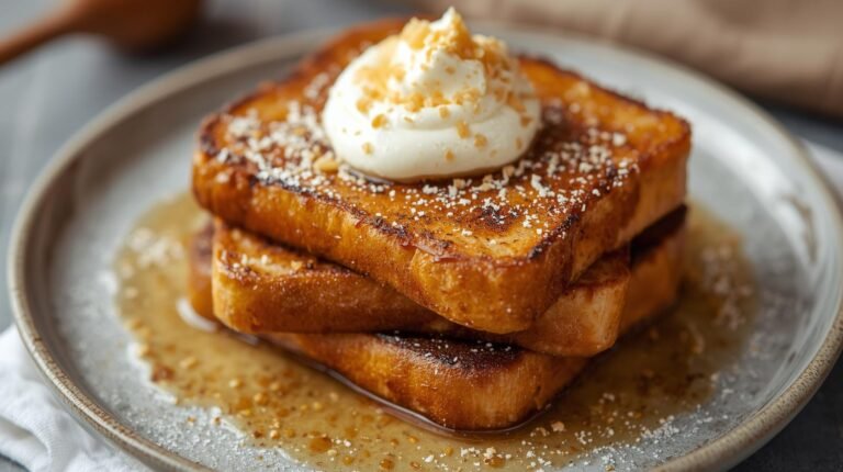 3. High-Protein French Toast with Greek Yogurt & Egg Whites​
