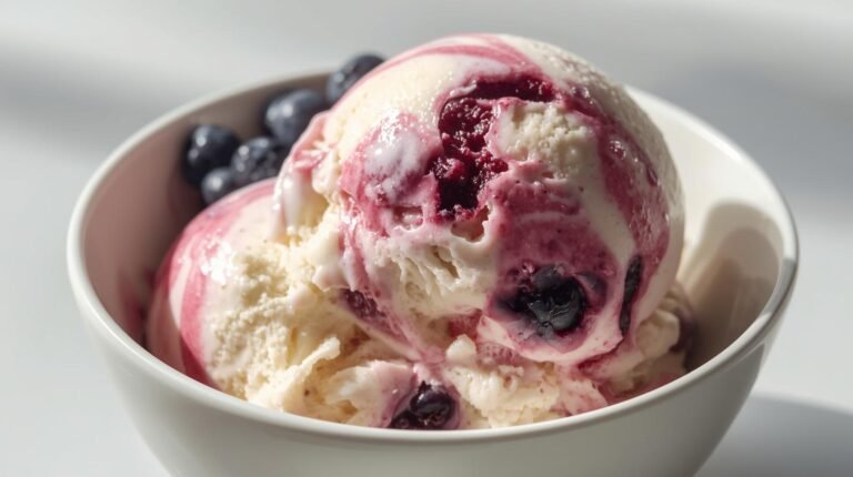 4) Lemon-Blueberry Protein “Ice Cream” (Blender, 3 Minutes)​