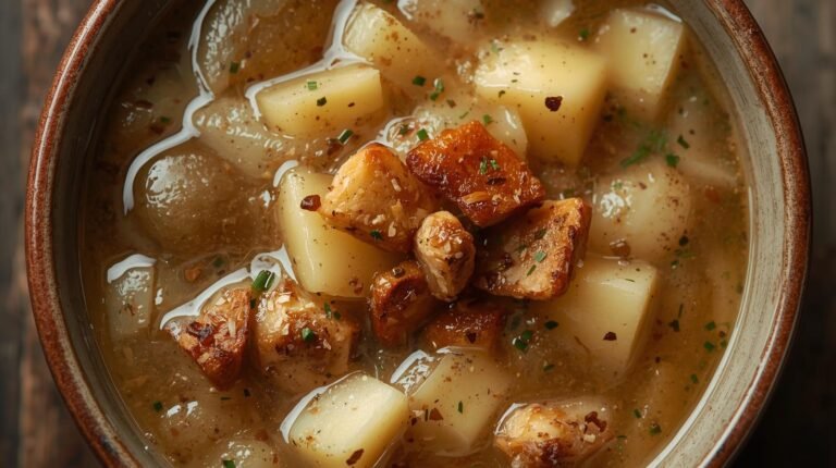 4) Normandy Onion Soup (Cider & Calvados)​