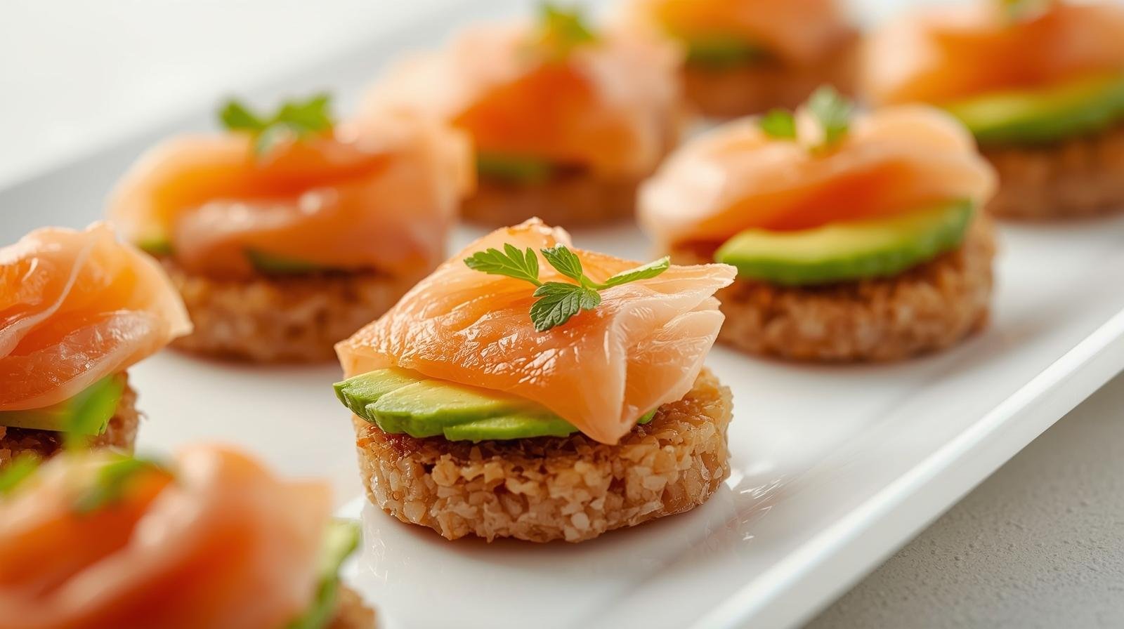 4) Smoked Salmon & Avocado on Rice Cakes (or GF Bread) — 5 minutes​