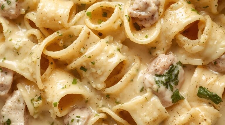4. Creamy Greek Yogurt Chicken Pasta (Lightened Up)​