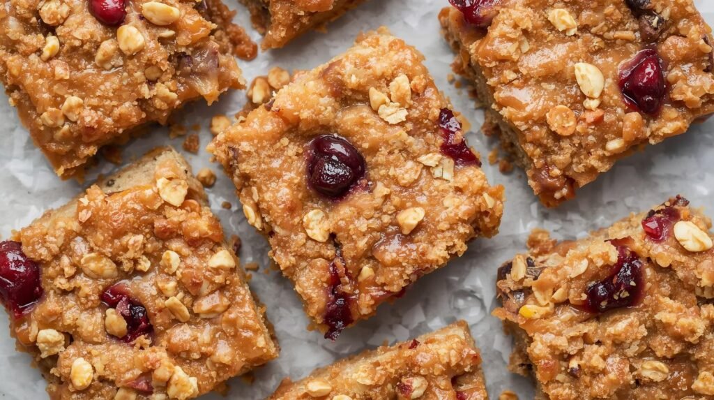 5) Cranberry-Orange Oatmeal Bars (meal-prep)​