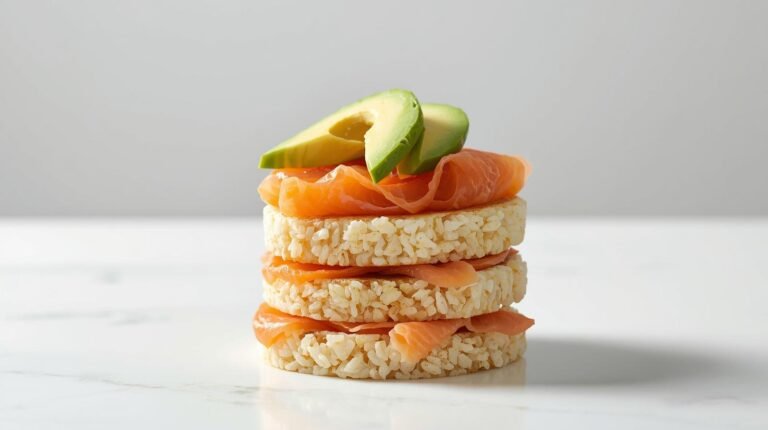 5) Smoked Salmon & Avocado Rice-Cake Stack (5 Minutes, No Cook)​