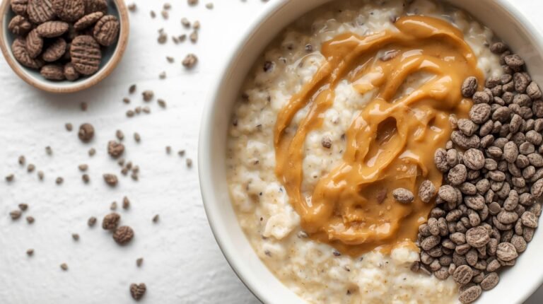 Day 3 – Peanut Butter & Chia Overnight Oats (15–30+ g protein)