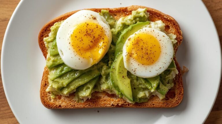 Day 4 – Avocado & Egg Protein Toast (12–18 g protein)​Day 4 – Avocado & Egg Protein Toast (12–18 g protein)​