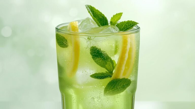 2. Iced Lemon-Mint Green Tea (Refreshing Low-Cal Drink)​