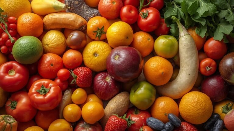 3. Colourful Fruits & Veggies – Vitamin C, Antioxidants & Flu​
