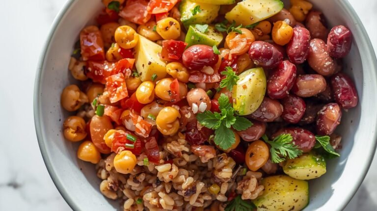 3. Rainbow Bean & Brown Rice Bowl​