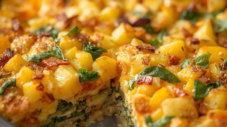High Protein Breakfast Casserole with Eggs & Veggies