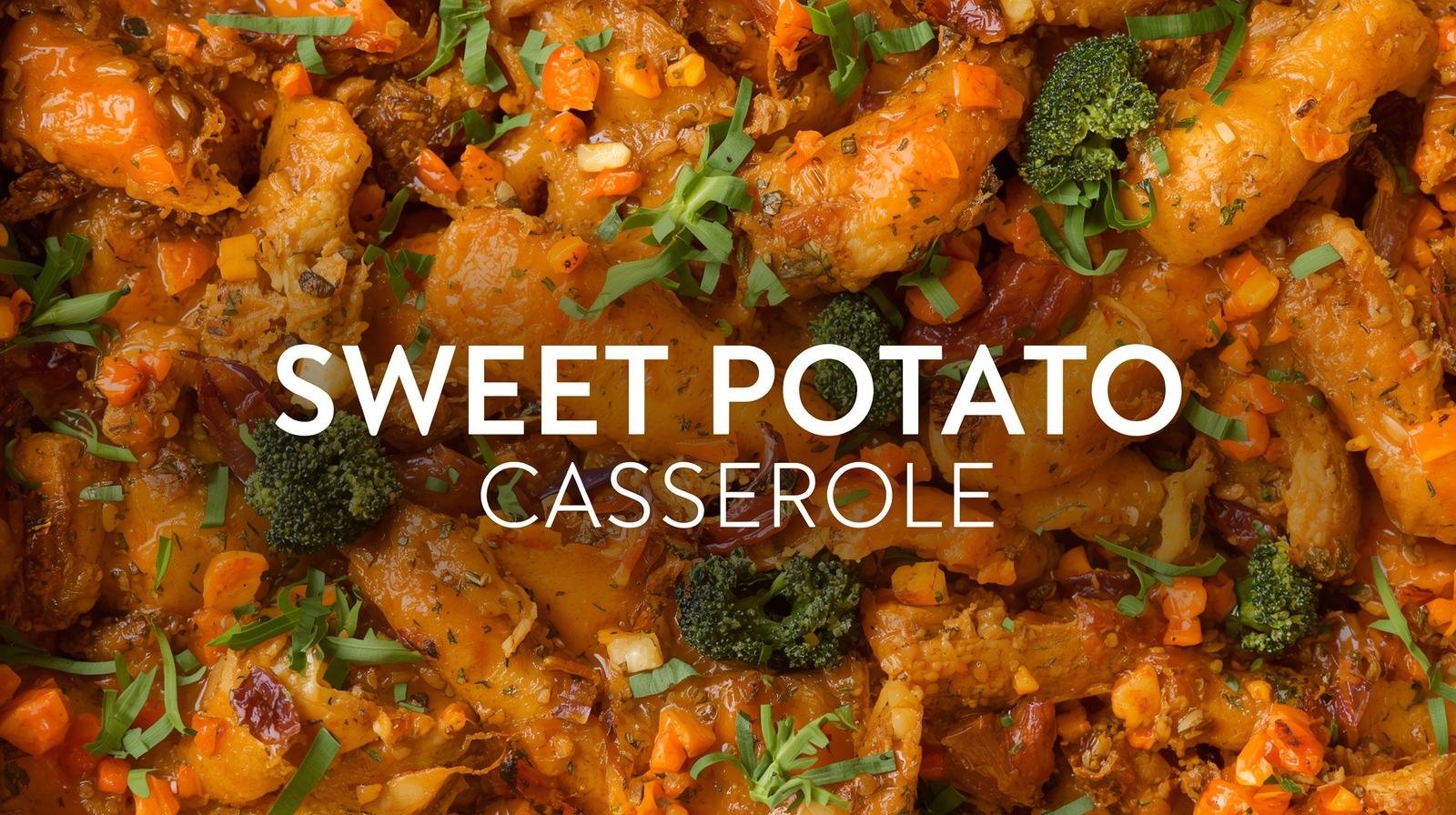 Healthy Sweet Potato Casserole with Pecan Oat Topping