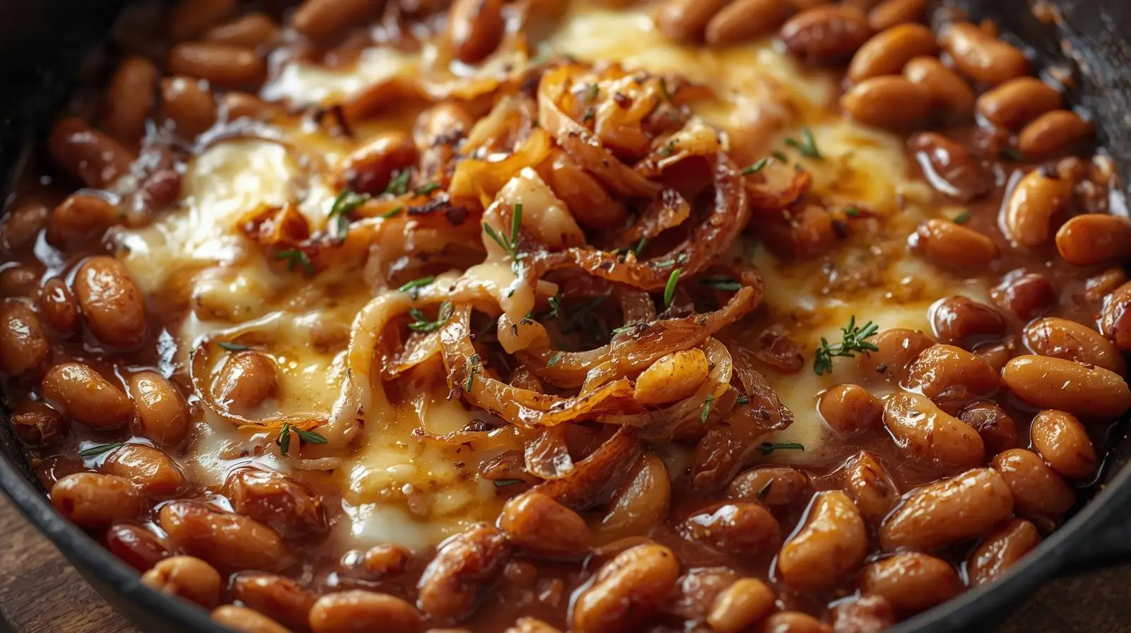 French Onion Skillet Beans: Cozy High-Protein Dinner