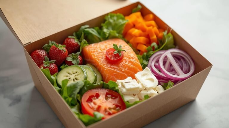 Meal 3: Salmon salad protein box (5-ingredient, high quality)​