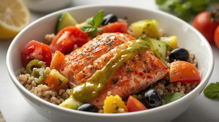1) Mediterranean Salmon Glow Bowl​